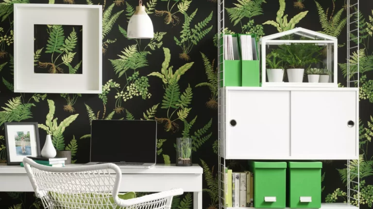 12 idées de papier peint pour bureau à domicile: pour ajouter de la couleur et des motifs