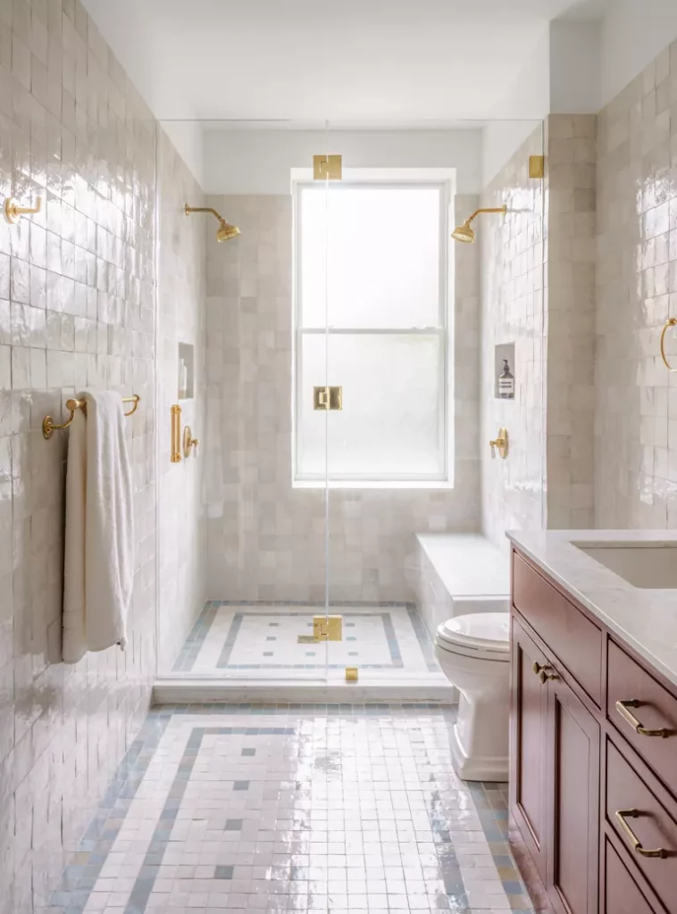 Tendances salle de bain 2023: 33 nouveaux looks inspirants pour votre douche 3 palette de couleurs blanches