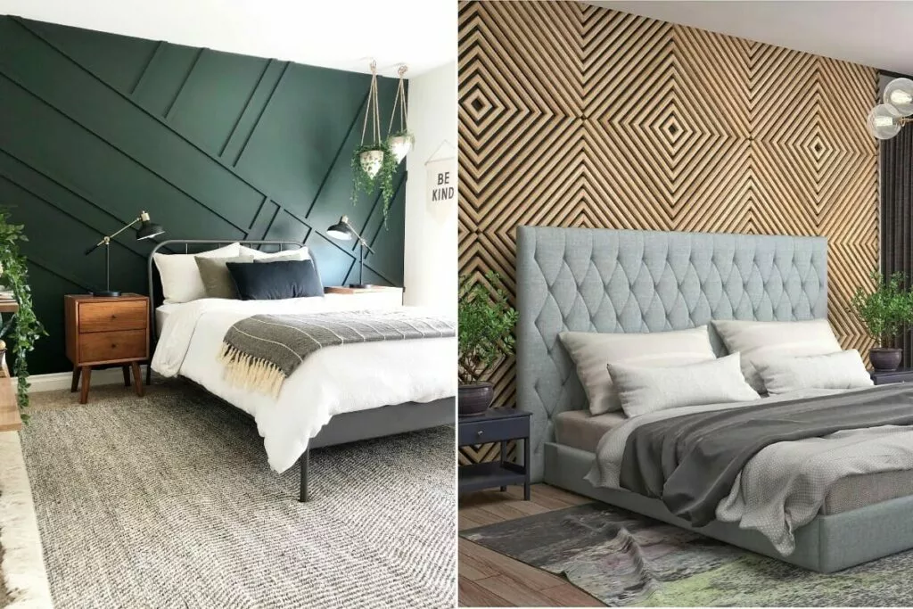 Tendances des chambres à coucher pour 2023: 16 idées déco inspirantes 13 murs daccentuation